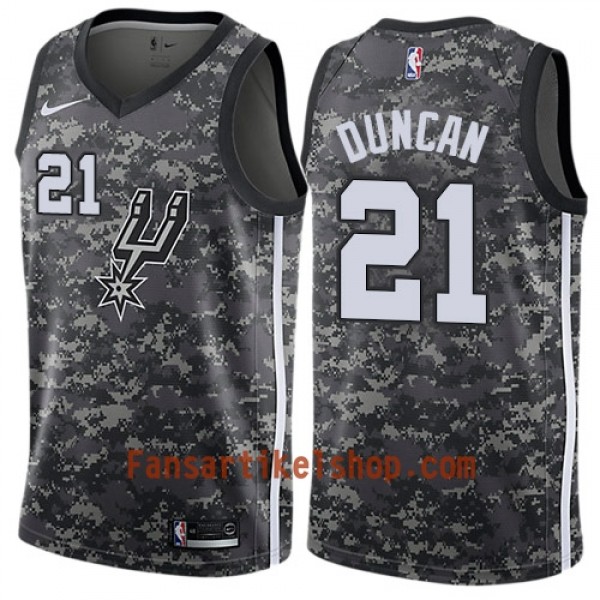 San Antonio Spurs Trikot Tim Duncan 21 Nike City Edition Schwarz Swingman - Herren